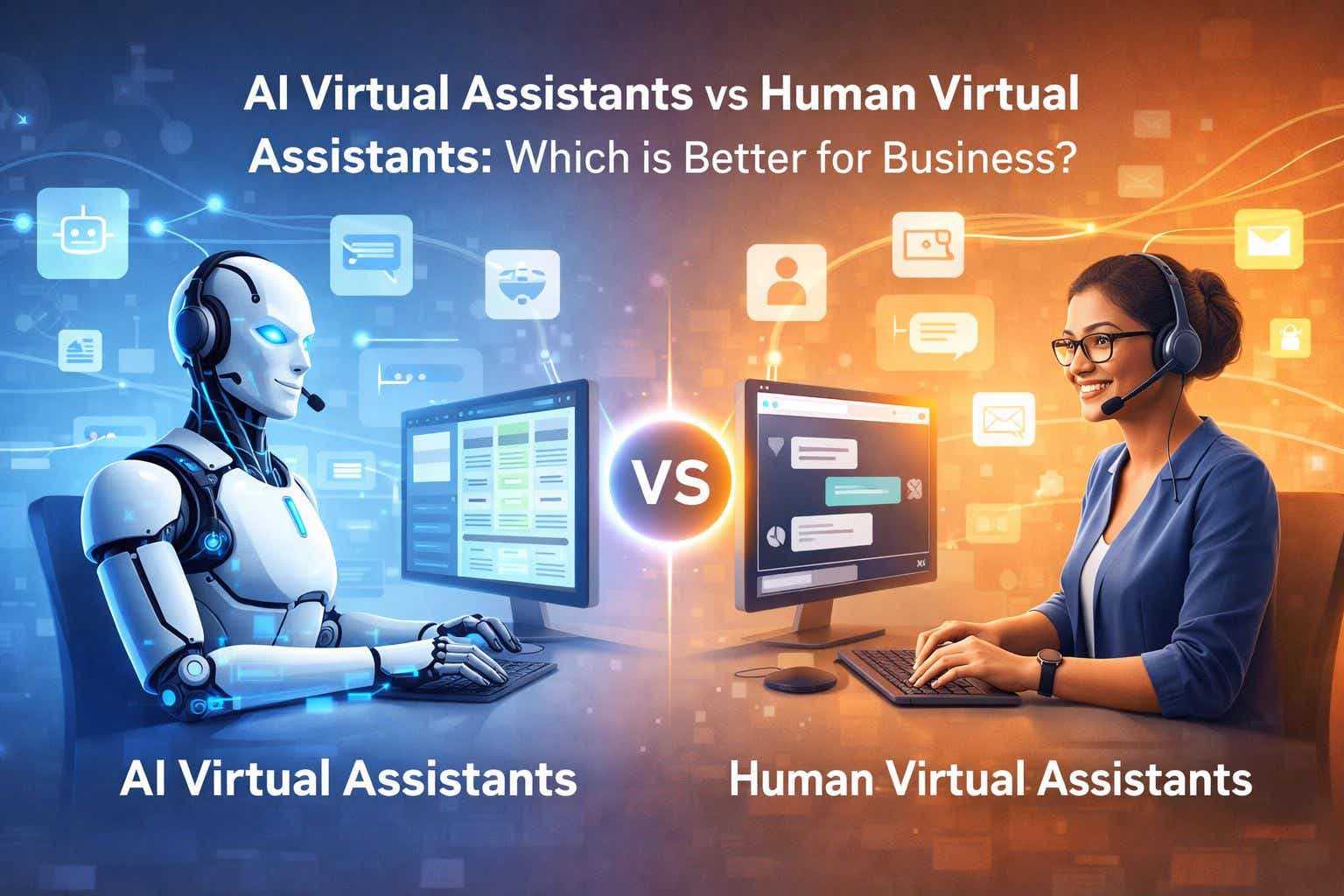 AI Virtual Assistants vs Human Virtual Assistants — Which Is Better?